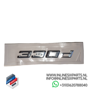 BMW 330d Kofferbak Embleem Chrome