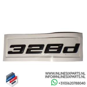 BMW 328d  Kofferbak embleem – Shadowline Gloss Black