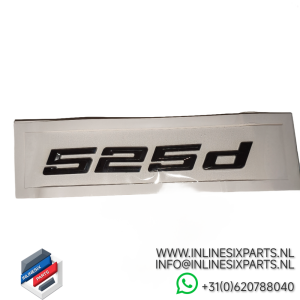 BMW 525d  Kofferbak embleem – Shadowline Gloss Black