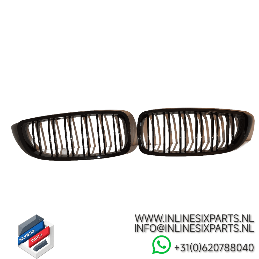 BMW F32 F33 F36 F80 F82 M-Look Grill High Gloss Black - Afbeelding 3