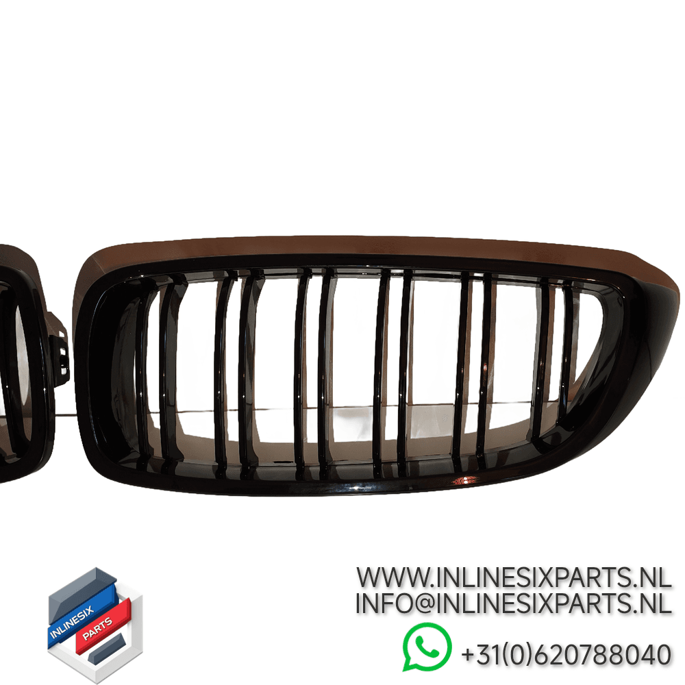 BMW F32 F33 F36 F80 F82 M-Look Grill High Gloss Black - Afbeelding 5